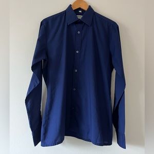 Men’s Vintage French La Redoute Button Down Shirt, Medium